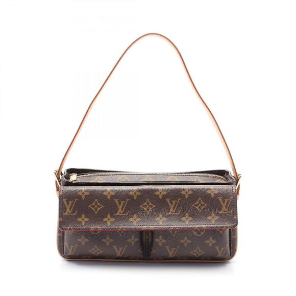 LOUIS VUITTON Brown Monogram Leather Shoulder Bag - Picture 1 of 8